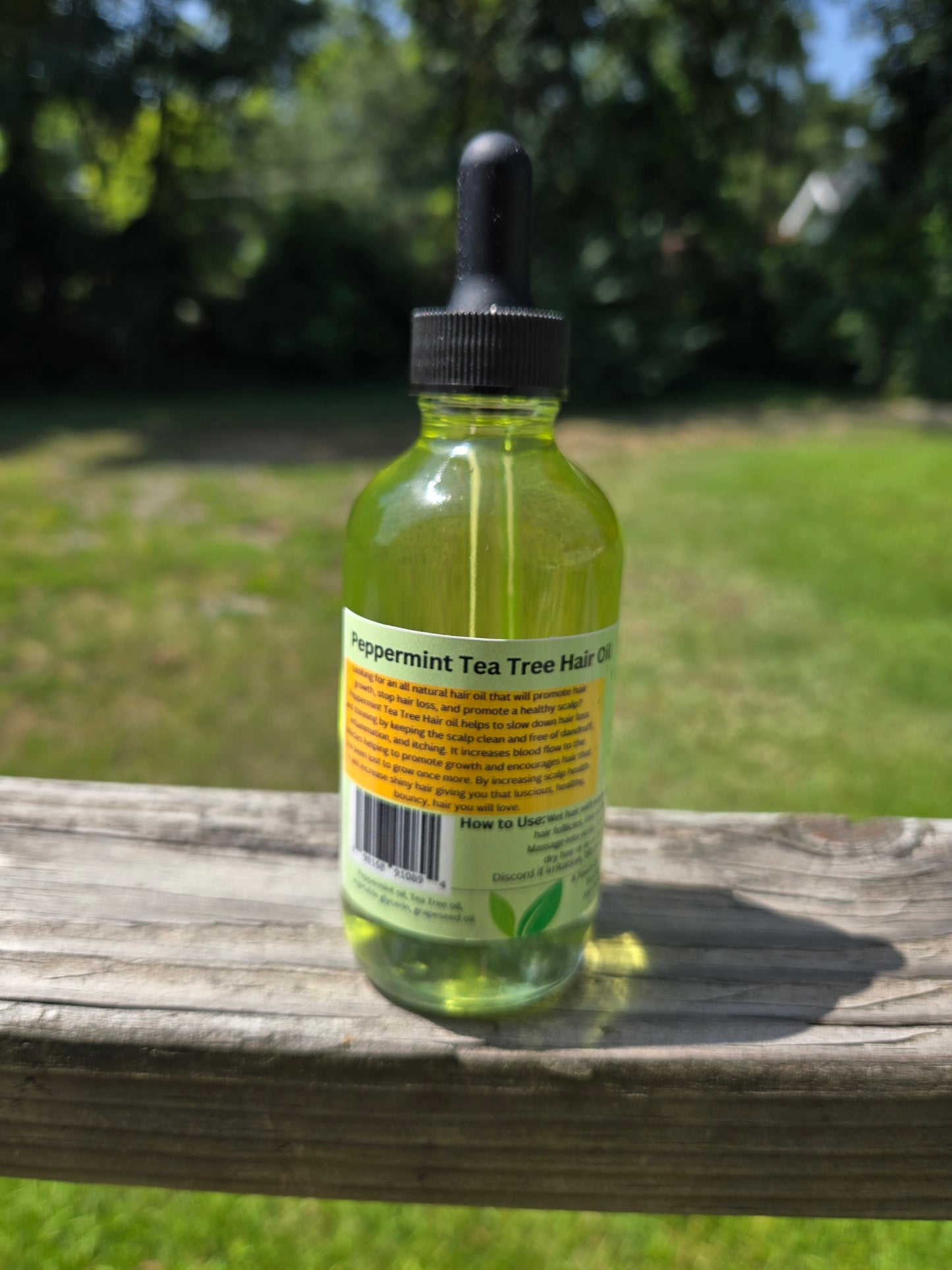 Peppermint Tea Tree| organic, thicken,and moisturizer| hair oil