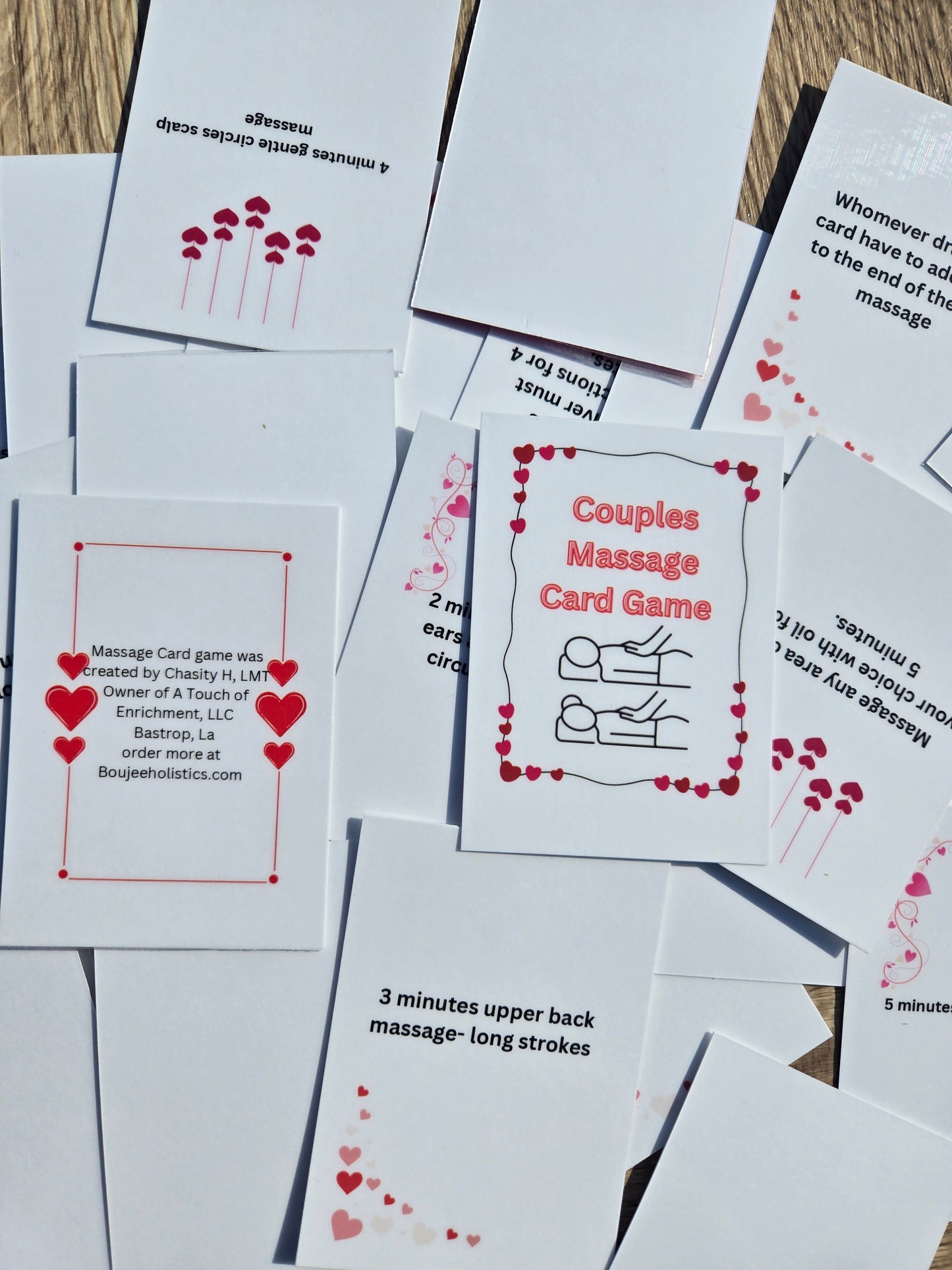 Couples Massage Card Game